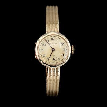 ARMBANDSUR, 14K guld, Certina. Total vikt inklusive urhus ca 28 g.