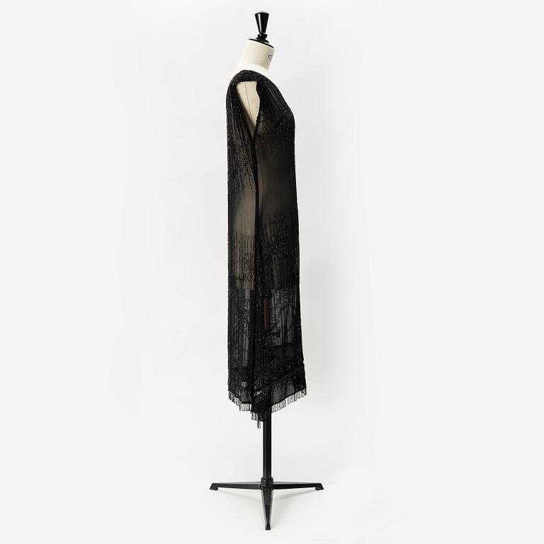 A 1920's pearl embroidered dress.