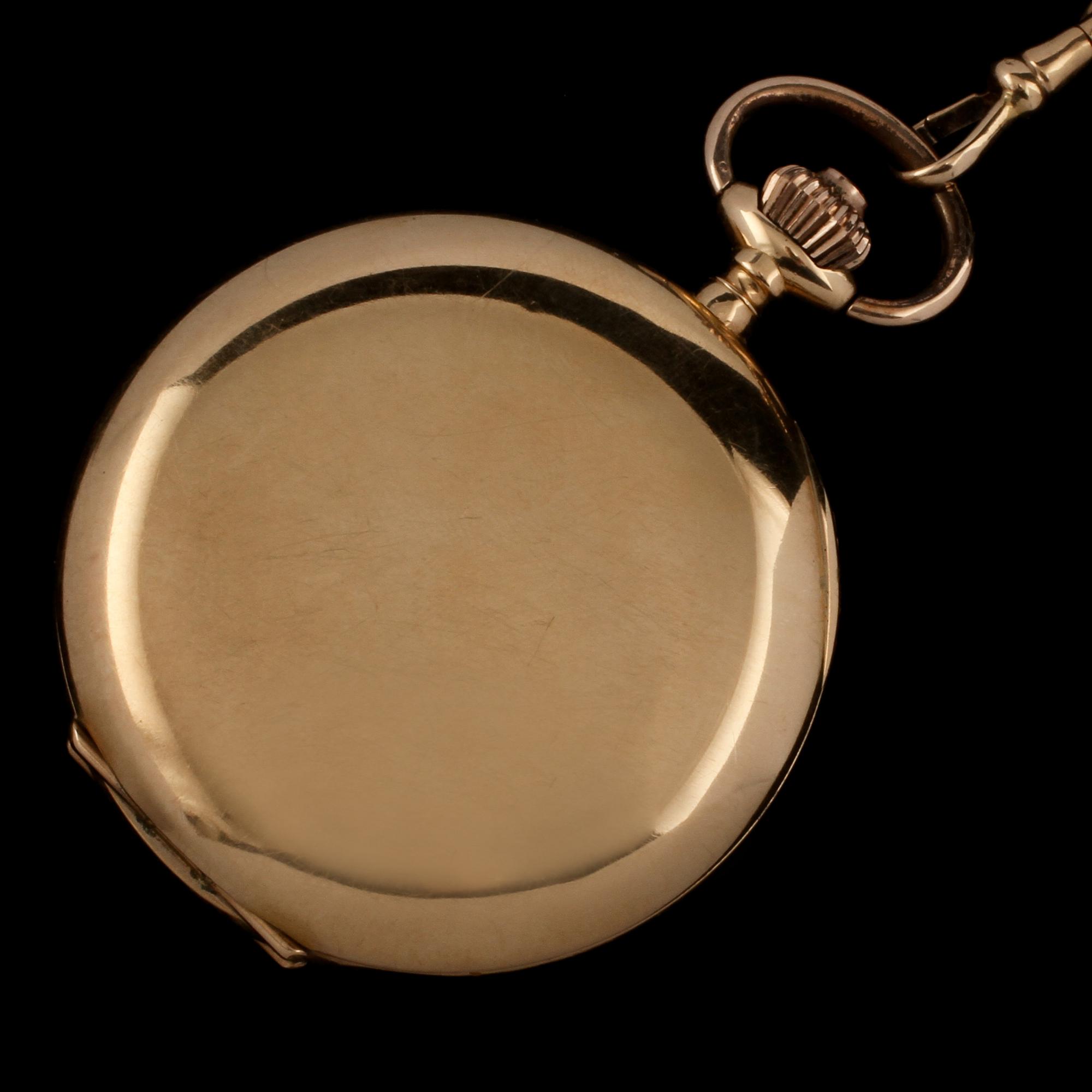 FICKUR, savonett, 18k guld,1900-talets början. Vikt 130 g.