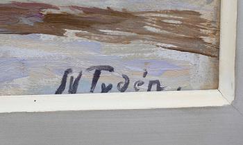 NILS TYDÉN, olja på pannå sign.