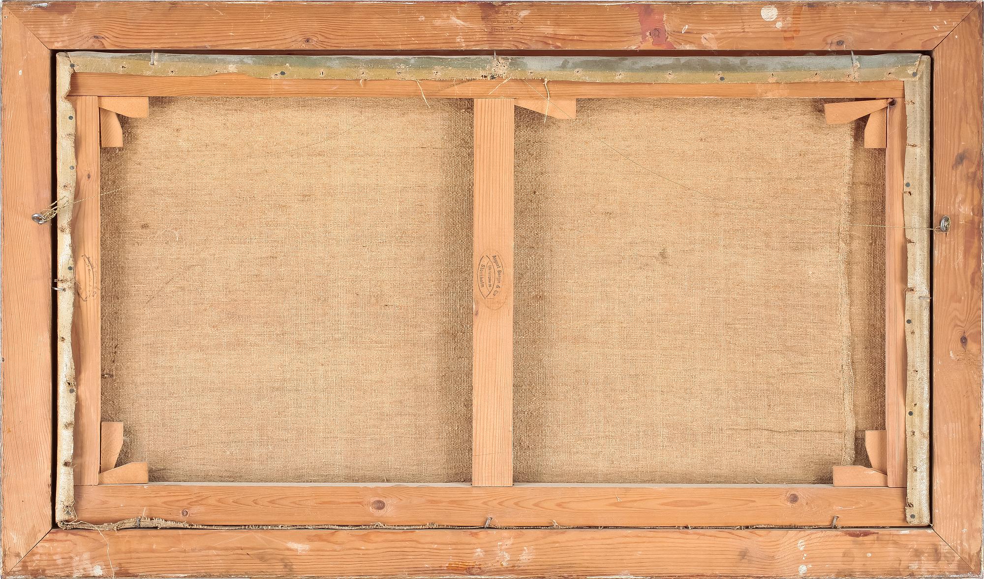 OKÄND KONSTNÄR, ett par, olja på duk, tidigt 1800-tal.