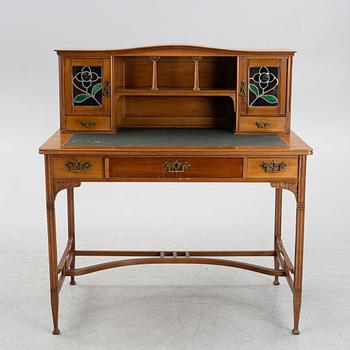 Desk with superstructure, Art Nouveau, early 20th century.