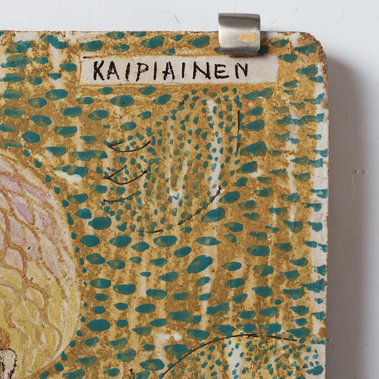 Birger Kaipiainen, a ceramic plaque, Arabia, Finland 1940's.