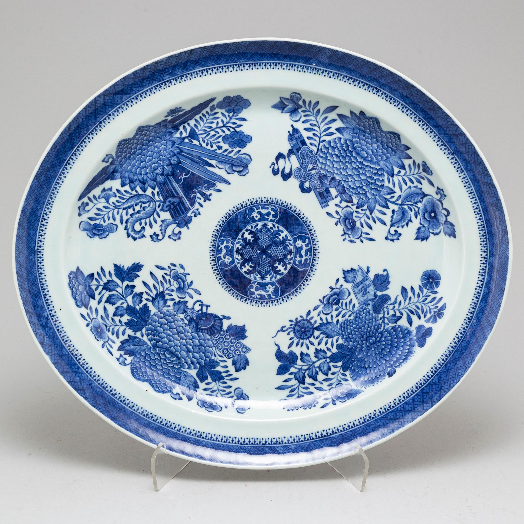 SERVERINGSFAT, kompaniporslin. Qingdynastin, Qianlong (1736-95).