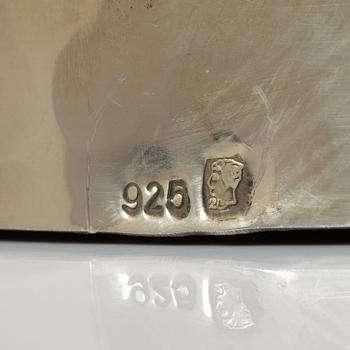 A pair of decorative silver bowls, Empire style, 20th Century.