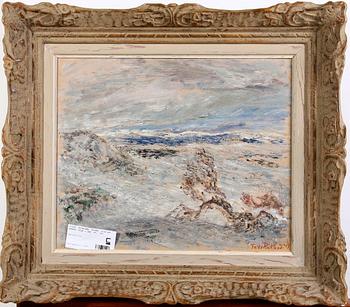 RICKLUND, FOLKE, olja på pannå, sign o dat -47.