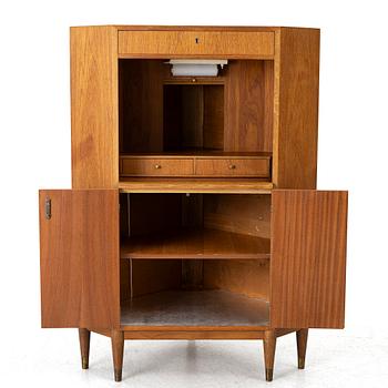 Corner cabinet/desk, mid-20th century.
