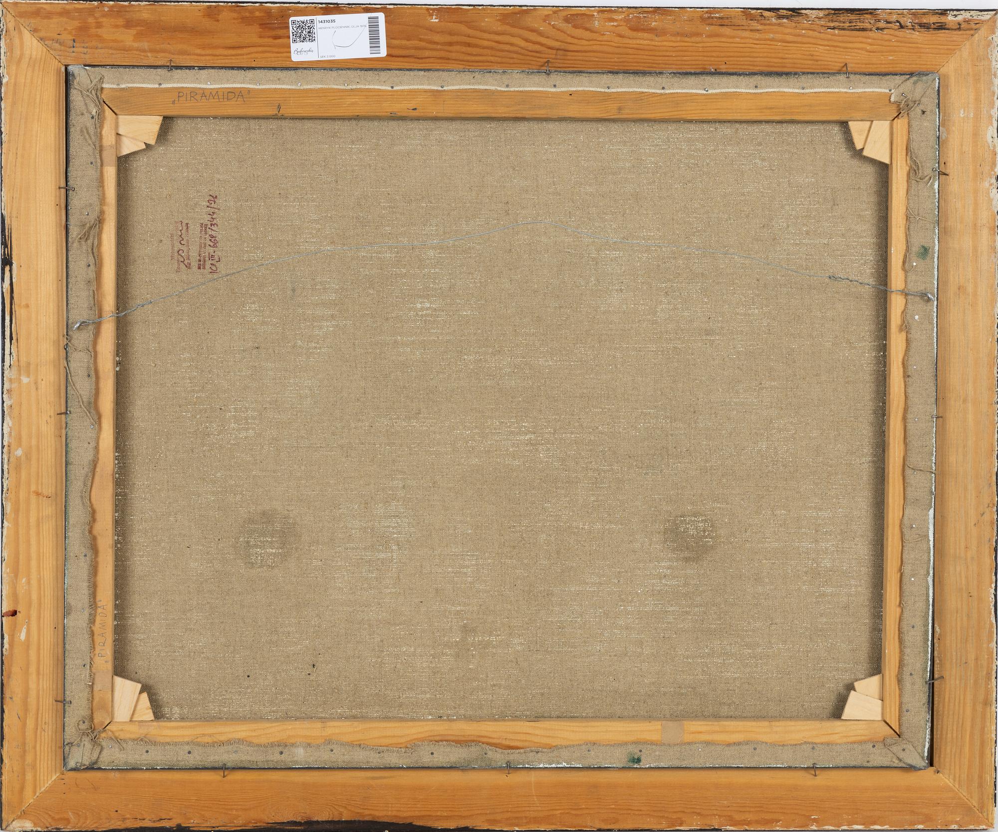 Henryk Płóciennik, oil on canvas, signed and dated -75.
