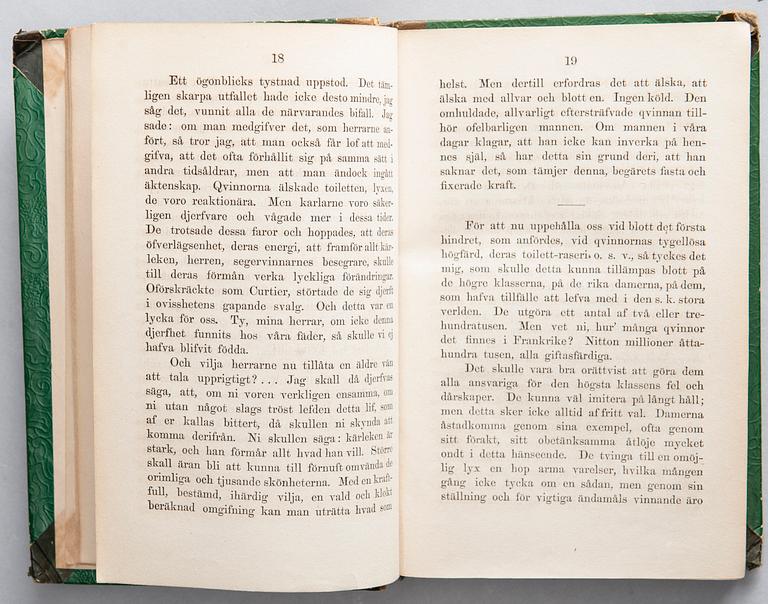 BOK, "Qvinnan" av J. Michelet, Stockholm 1860.