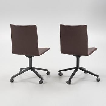 A pair of 'Archal' swivel chairs, Lammhults, Sweden.