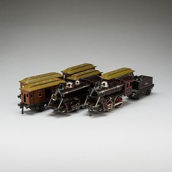 TÅGSET,8 delar, "GBN Bavaria", Gebrüder Bing, Nürnberg. 1900-talets första del.