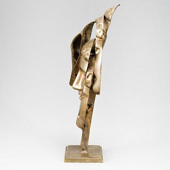 FERNANDEZ ARMAN, FERNANDEZ ARMAN, sculpture in bronze, gold patina, signed Arman and numbered 56/100.