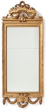 103. A Gustavian giltwood mirror by C. G. Fyrwald (master in Stockholm 1776-1825).