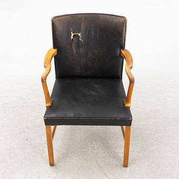Ole Wanscher, armchair, Denmark, AJ Iversen, Denmark, 1950s.