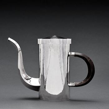 163. Carl G. Jahnsson, a sterling coffee pot, Stockholm 1967.