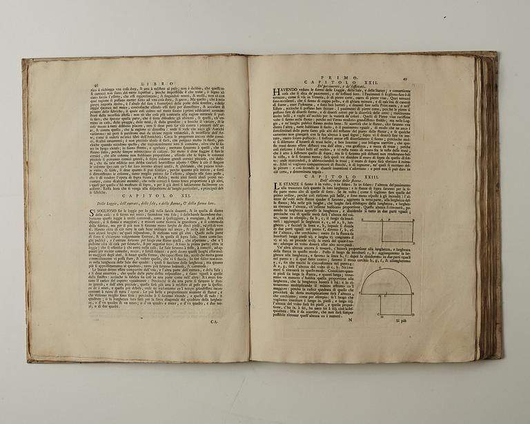 ANDREA PALLADIO (1518-1580). I Qvattro Libri dell´ architettura, Domenico de`Franceschi, Venedig 1570.