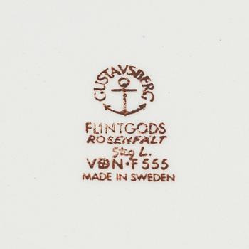 Stig Lindberg, a 31-piece "Rosenfält' flintware service, Gustavsberg.