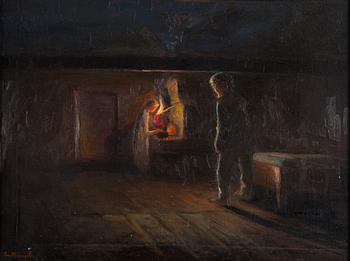 Carl Bengts, Illallista odottaessa.