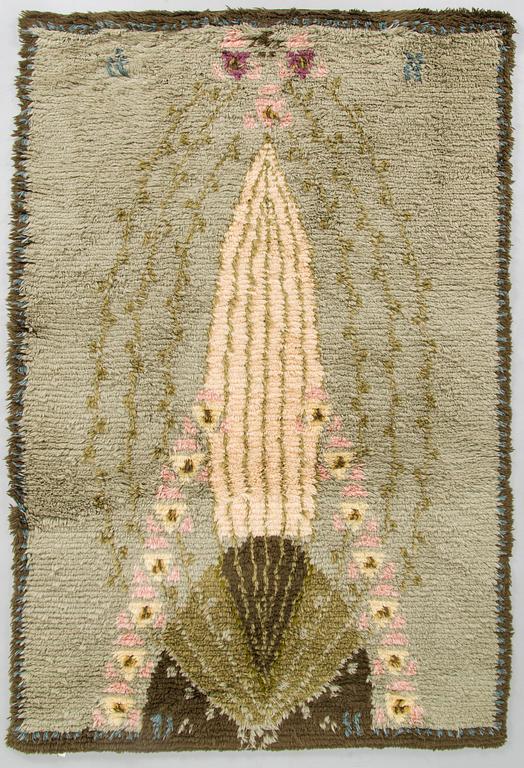Eliel Saarinen, a Finnish long pile rug, model for the Friends of Finnish Handicraft. Circa 185 x 125 cm.