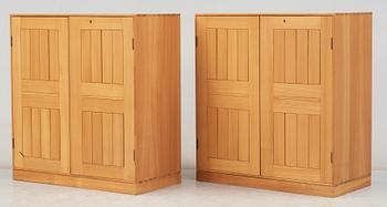 Two Mogens Koch birch cabinets, Rud Rasmussen, Denmark.