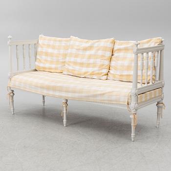 Sofa, Gustavian provincial work, early 19th century.