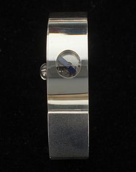 ARMBANDSUR, silver samt akryl, "Super Star", Björn Weckström, Lapponia, 1976.