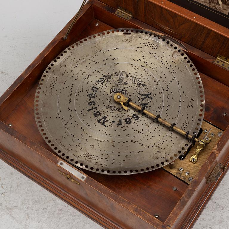 Music box with discs, Polyphon, Germany, circa 1900.