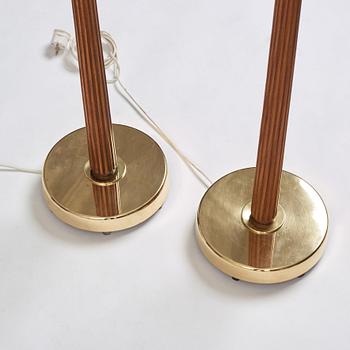 Hans Bergström, a pair of floor lamps, model "567", Ateljé Lyktan, Åhus, Sweden 1940-50's.