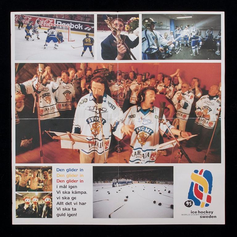 SIGNEERATTU LEVYNKANSI, "Den glider in...", Leijonat & Curre & Kirka, 1995.