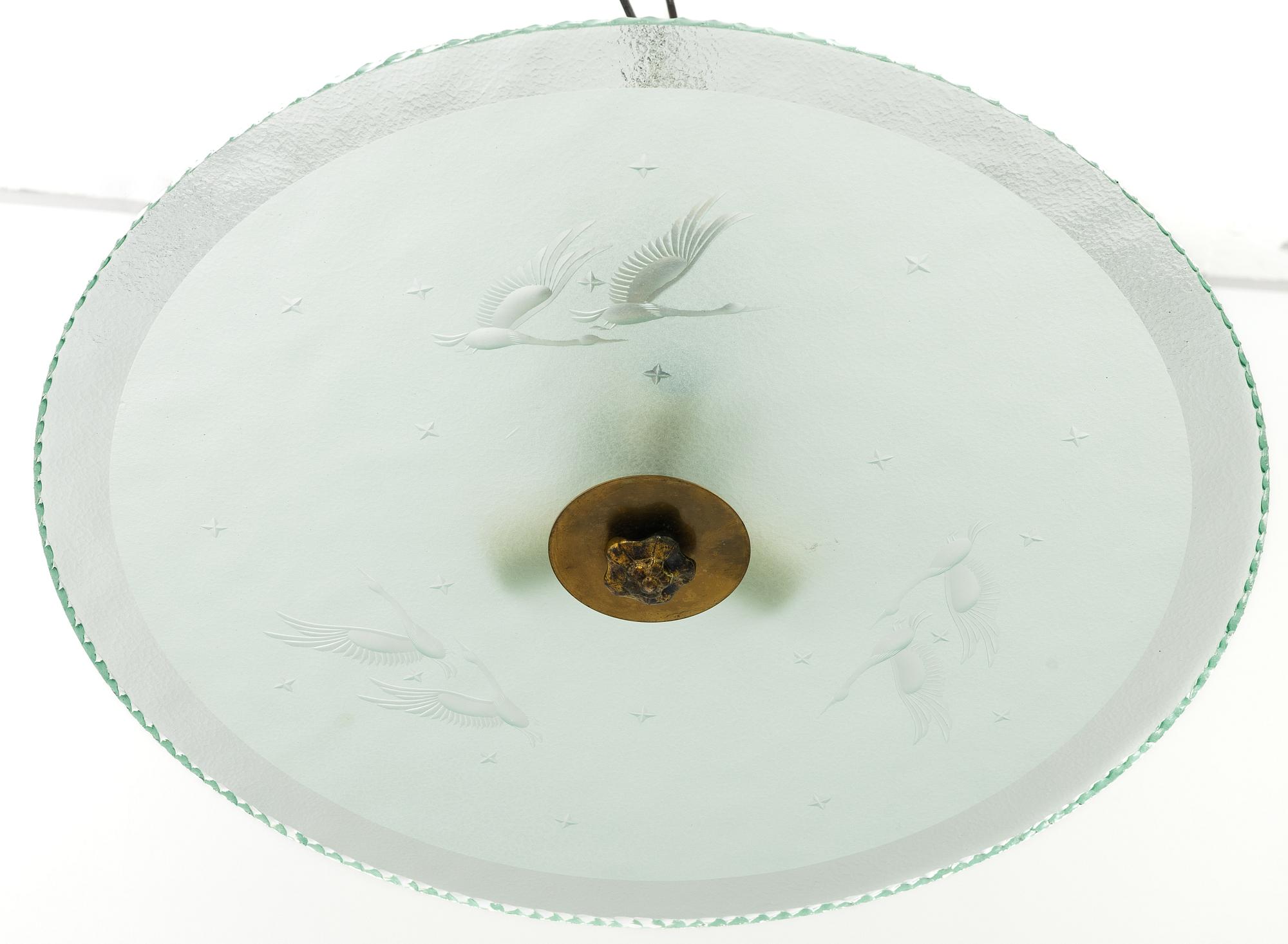Ceiling lamp, mid-20th century.