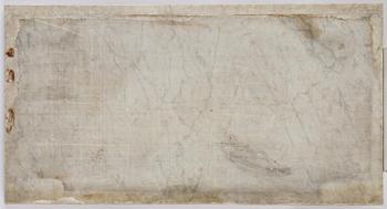 A Swedish Empire gilt wood and white marbel console table.