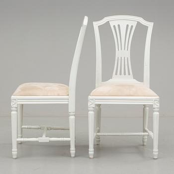 STOLAR, 8 st, gustaviansk stil, 1900-talets andra hälft.