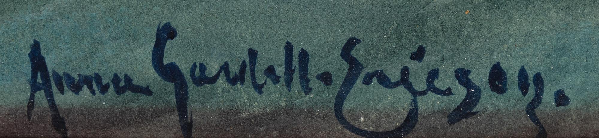 Anna Gardell-Ericson, Solnedgång över Nodergravar, Visby.