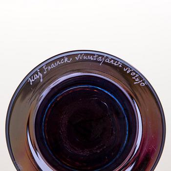 KAJ FRANCK, POKAALI, lasia, signeerattu Kaj Franck Nuutajärvi Notsjö.