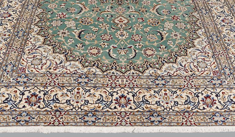 A carpet, Nain, Part Silk, sk 9LAA, 353 x 250 cm.
