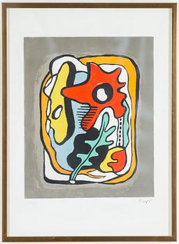 FERNAND LÉGER, colour litograph, printed signature, numbered 231/300.