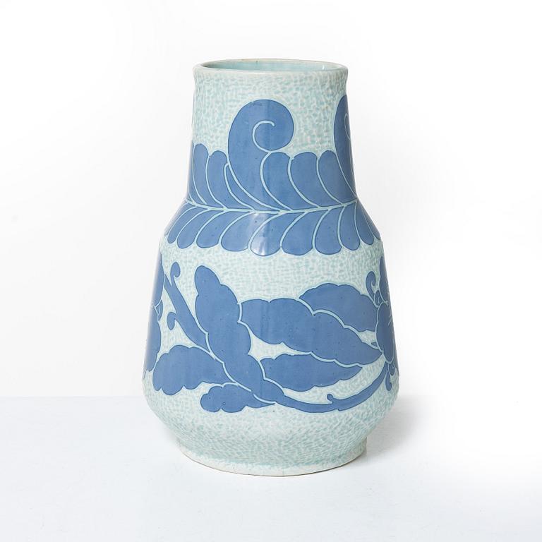 Josef Ekberg, a creamware vase, Gustavsberg 1920.