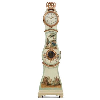 51. A Swedish Rococo longcase clock by Petter Ernst (clockmaker in Stockholm 1753-1784).