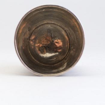 A German 17th century silver-gilt beaker, mark of Johann Höfler, Nürnberg.