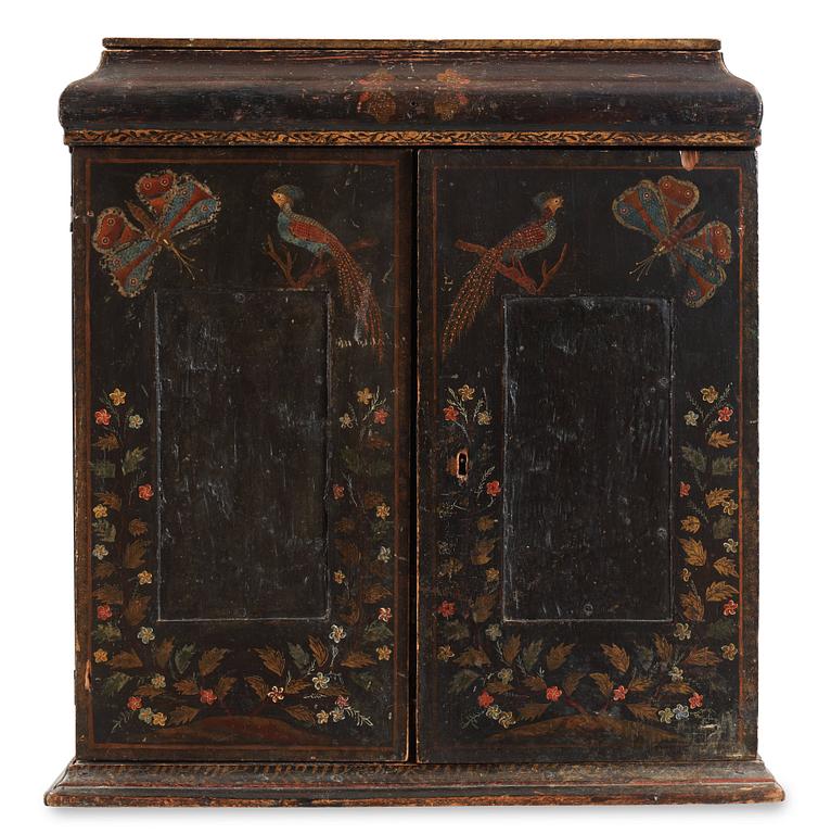 KABINETTSKÅP. Senbarock, 1700-tal.
