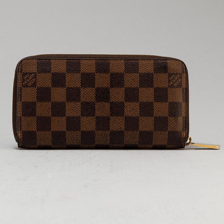 LOUIS VUITTON, a Damier Ebéne wallet.