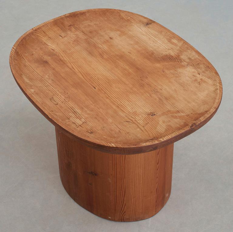 Axel Einar Hjorth, an 'Utö' stained pine table, Nordiska Kompaniet, Sweden 1930's.