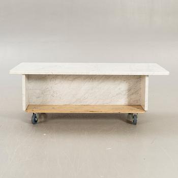 A marble coffee table later part of the 20th century.