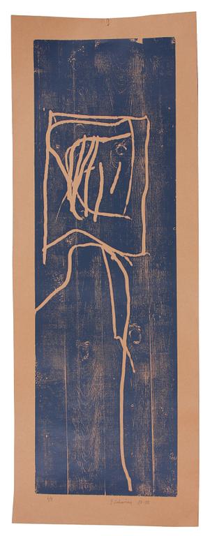 YNGVE ZAKARIAS, träsnitt. Sign och dat 87-88.