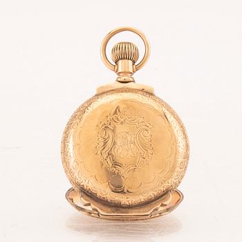 American Watch Company, Waltham, pocket watch, hunter, 54 mm.