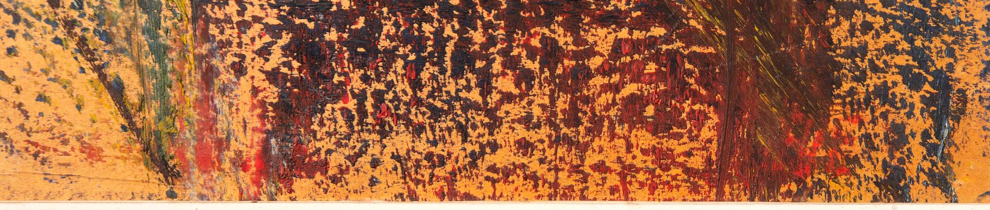 Eve Eriksson, oljeskiss på pannå signerad.