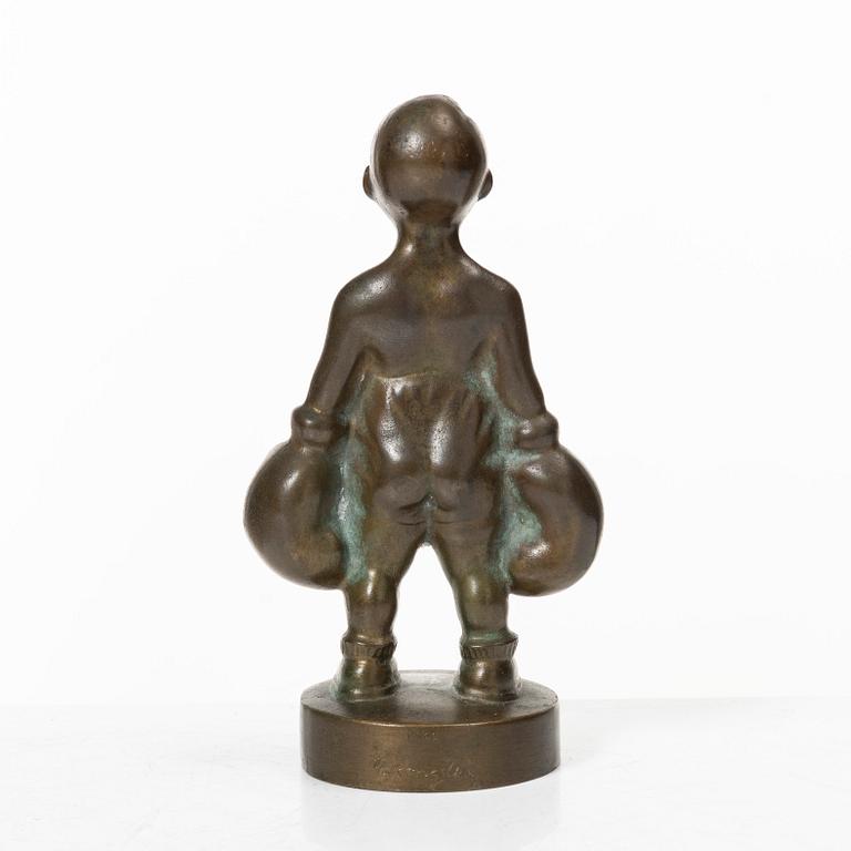 Hans Kongslev, figurin, brons, Tinos, Danmark.