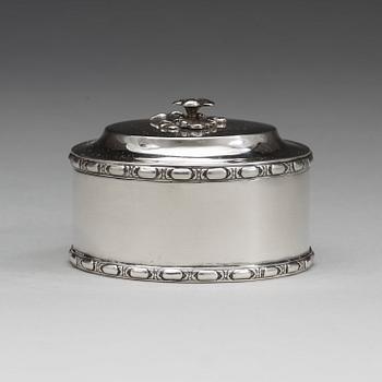 CARL LINDGREN, Norrköping 1786, dosa, silver, gustaviansk.