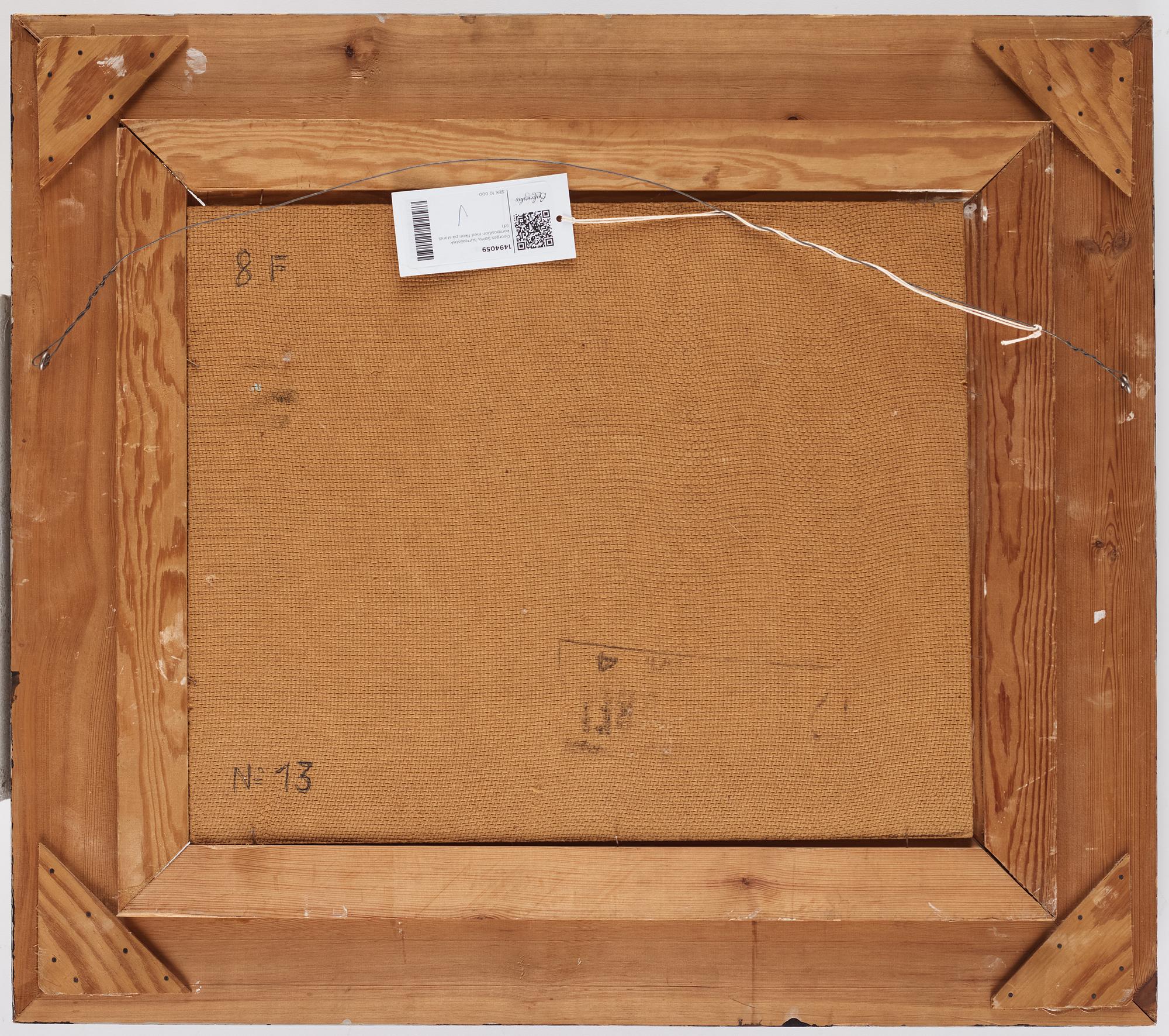 Georges Spiro, Surrealistisk komposition med fikon på srand.