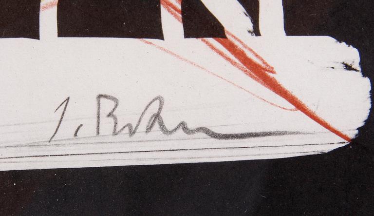 OKÄND KONSTNÄR, litografi. Bär sign.